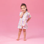 bb&b Sleep Kids Multi Striped Satin Sleepwear Set