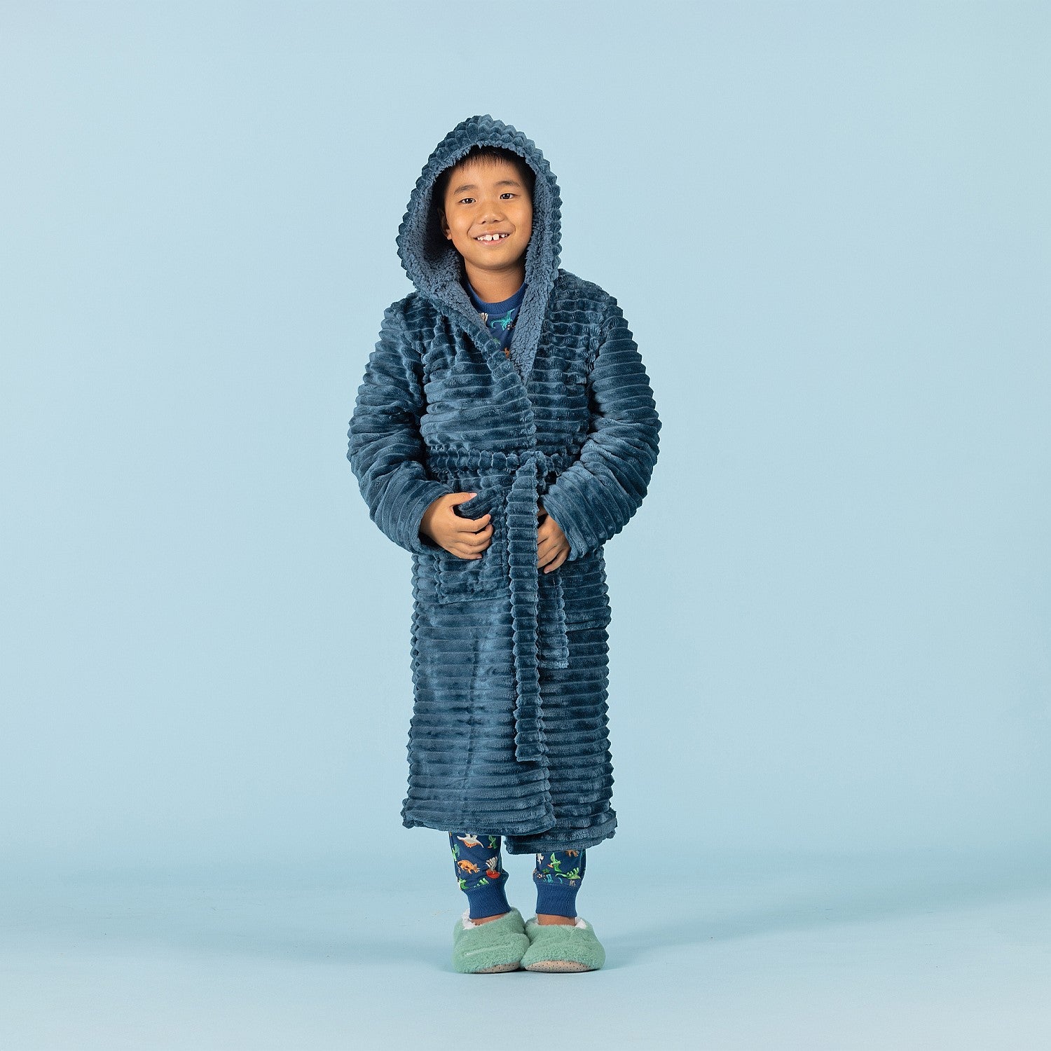 bb&b Sleep Kids Microplush Sherpa Bath Robe