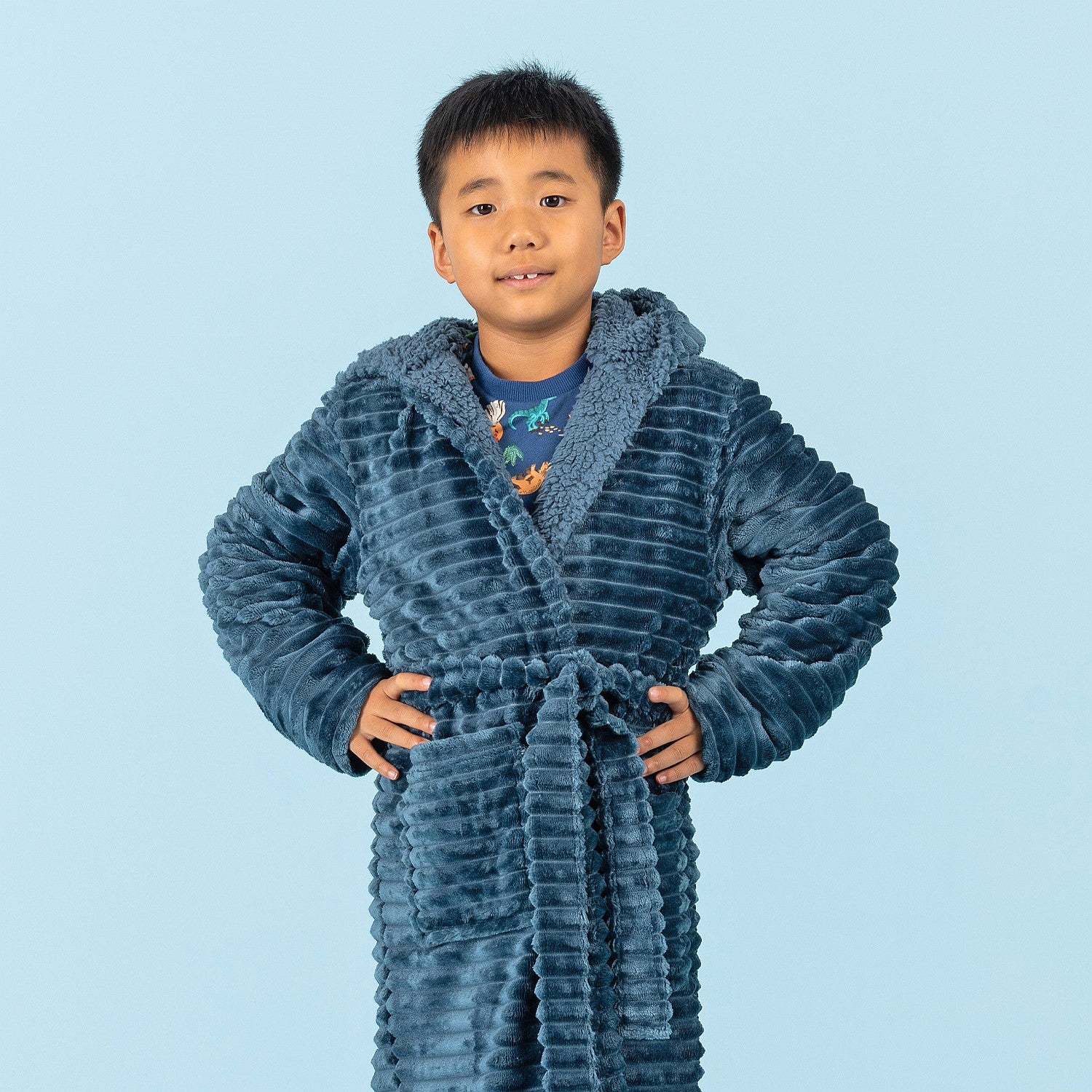 bb&b Sleep Kids Microplush Sherpa Bath Robe