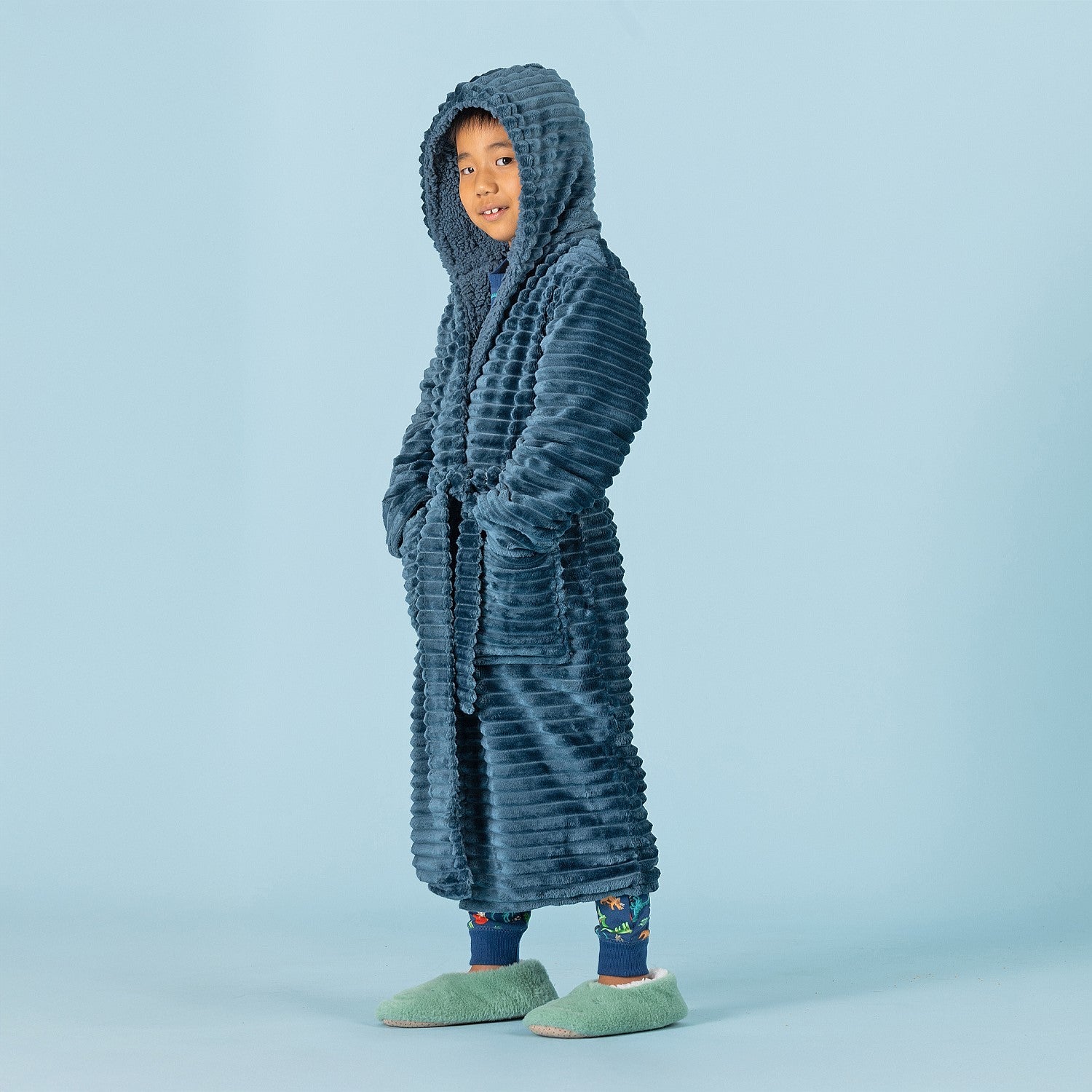bb&b Sleep Kids Microplush Sherpa Bath Robe
