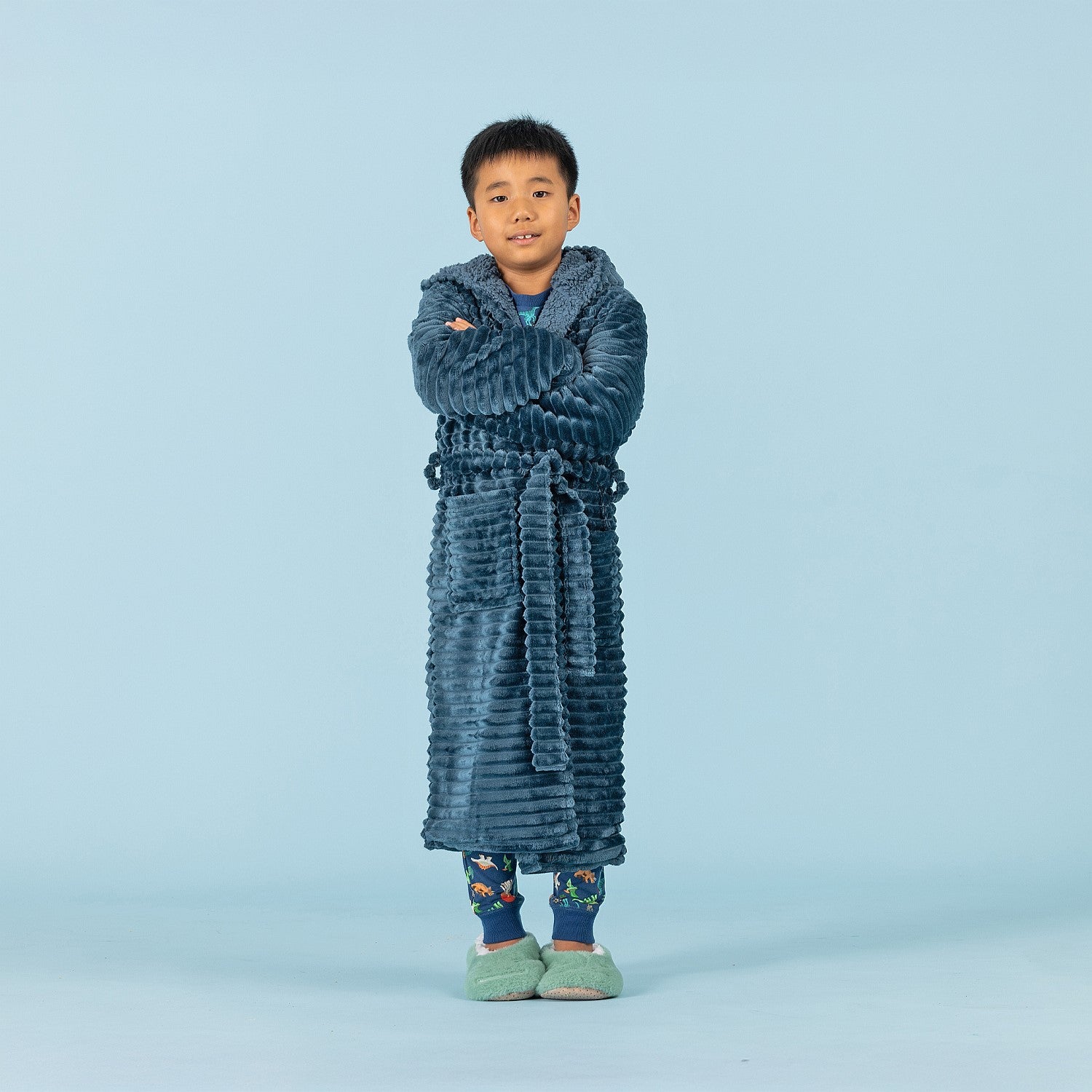 bb&b Sleep Kids Microplush Sherpa Bath Robe