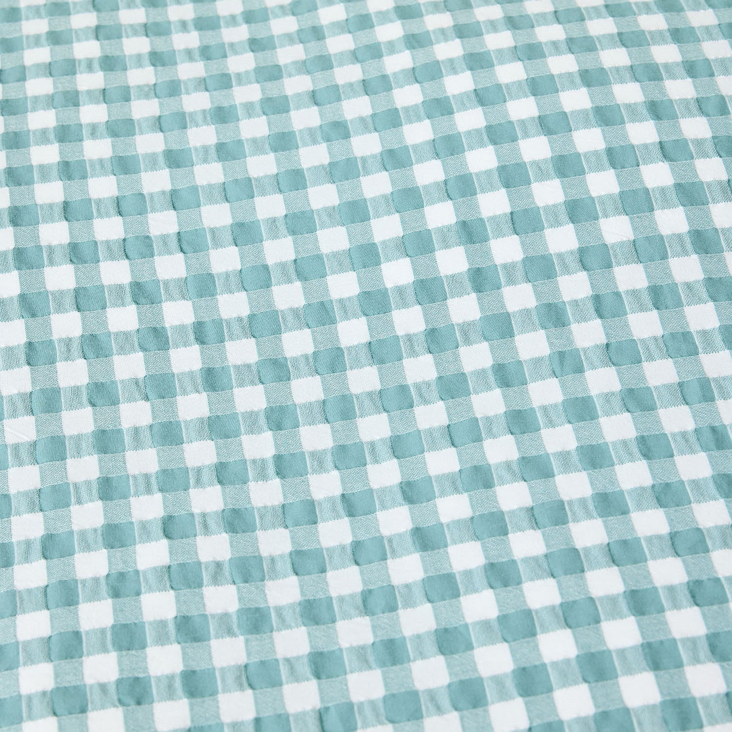 bb&b Kids Gingham seafoam duvet cover set 