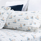 Hush Kids Nautical Flannelette Sheet Set