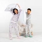 bb&b Kids Lilac Dino Fleece Pj Set