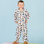 bb&b Sleep Kids Monster Truck Flannelette Pj Set