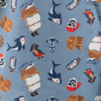  blue pirate printed pyjamas 