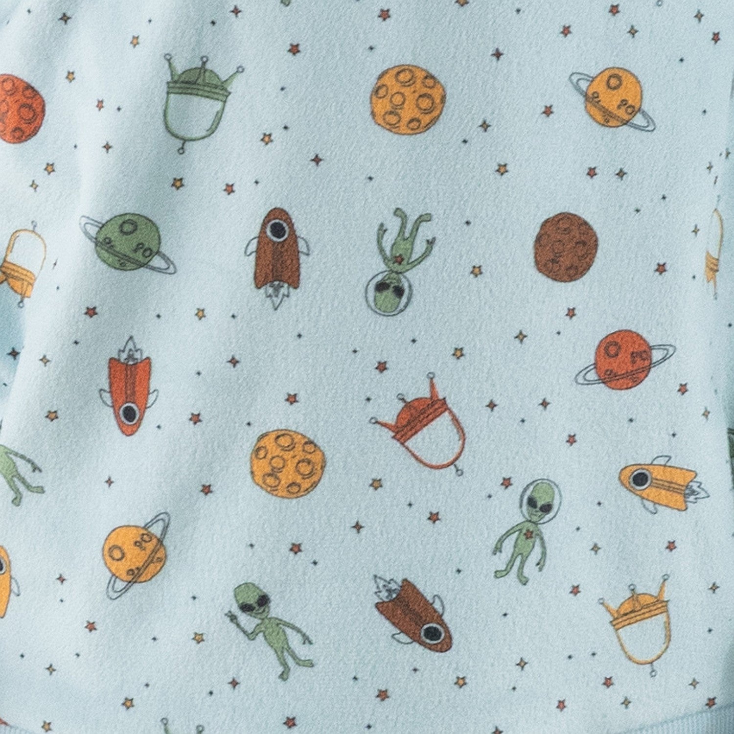 light blue space printed pyjamas