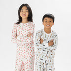 bb&b Sleep Kids Dog Stripe Knit PJ Twosie