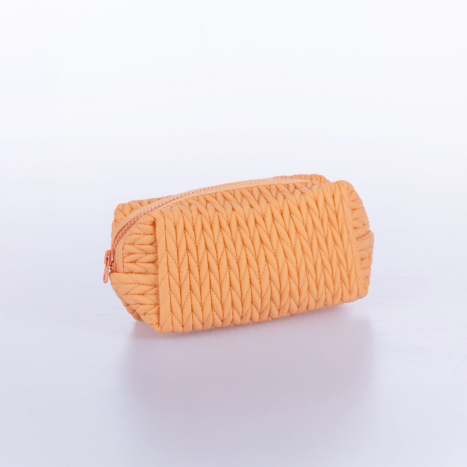 Grace & Gild Savanna Knit Cosmetic Bag Small Peach