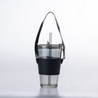 Home Co. Cora Glass Cup With Straw 450ml