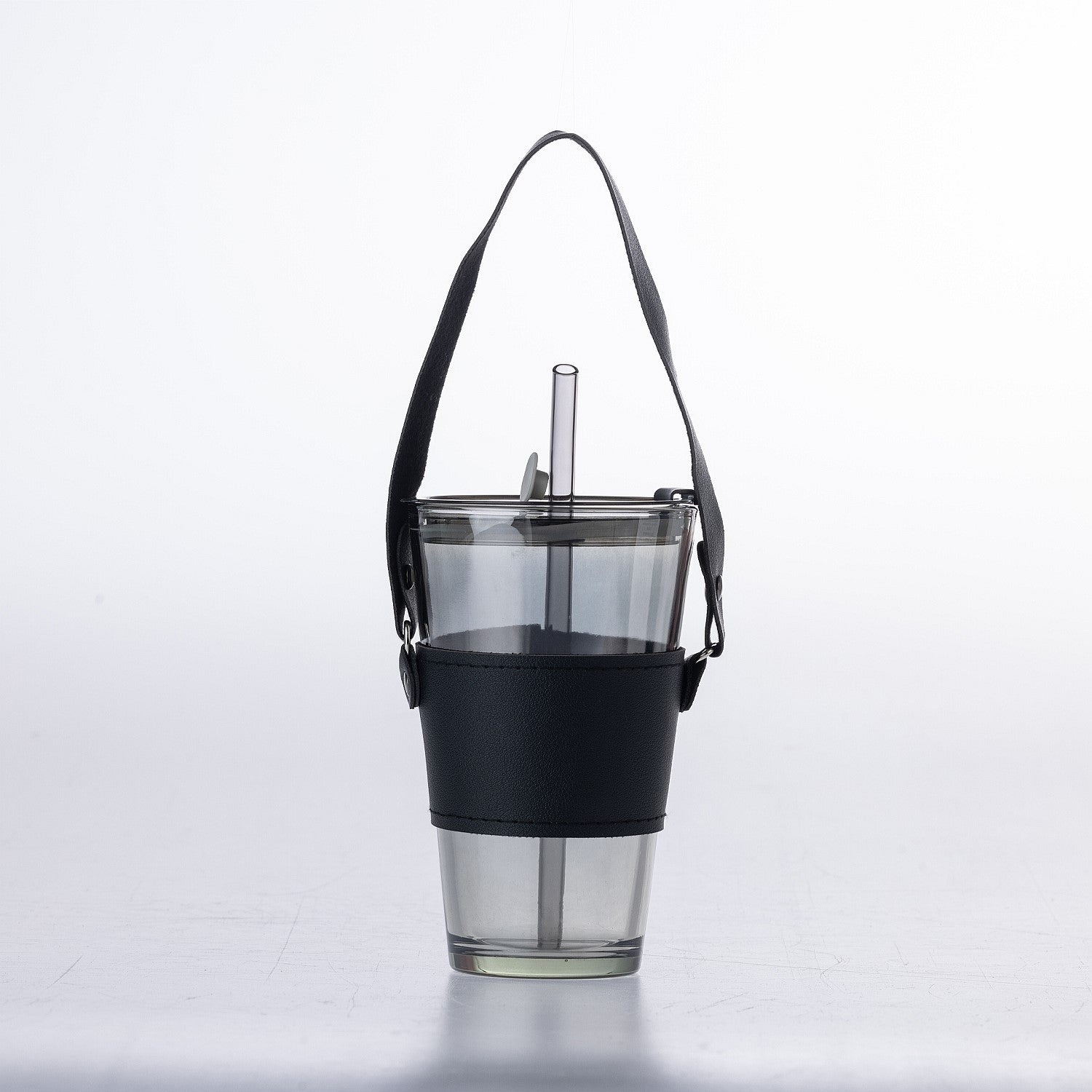 Home Co. Cora Glass Cup With Straw 450ml