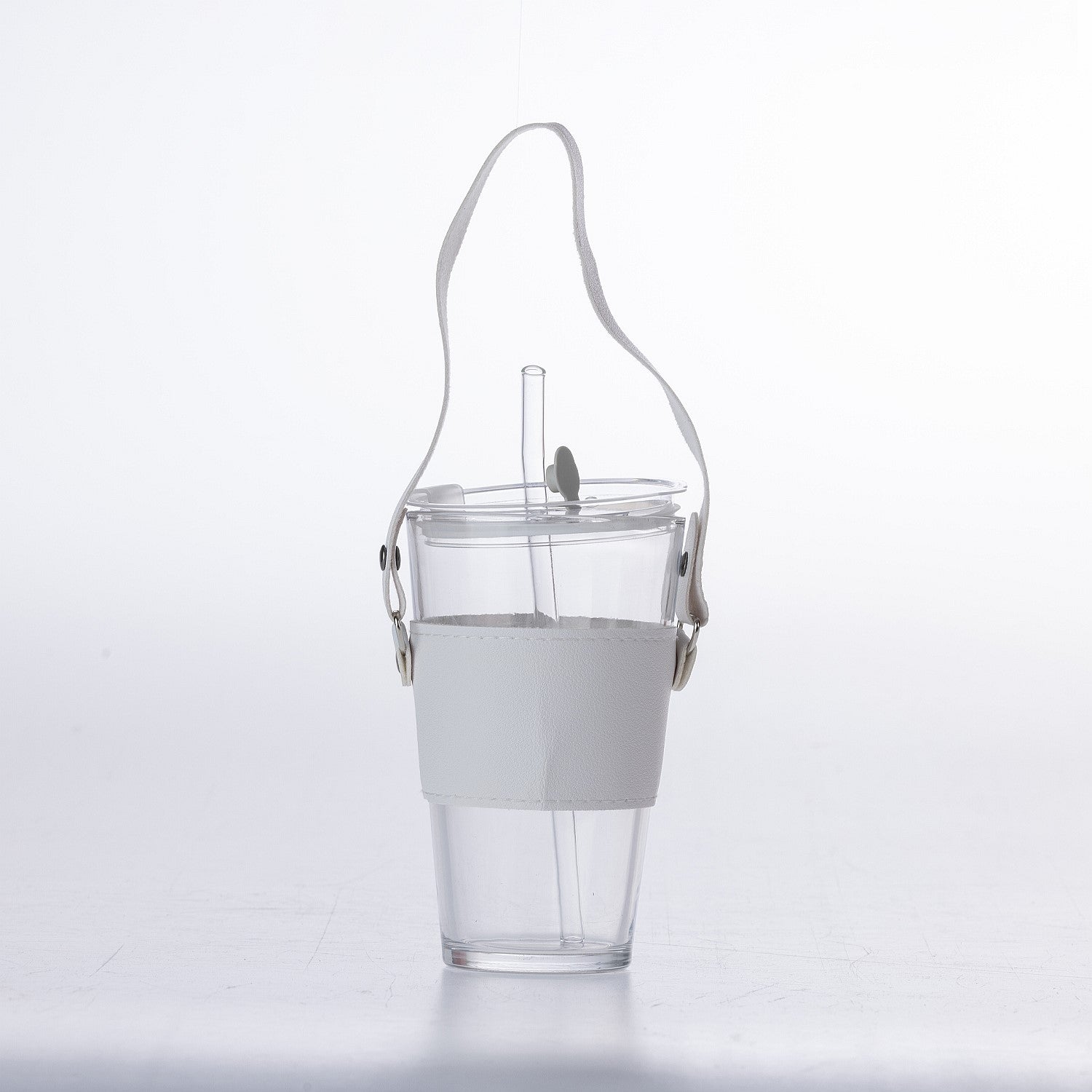 Home Co. Cora Glass Cup With Straw 450ml