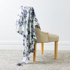 Gracious Living Haven Blue Floral Throw