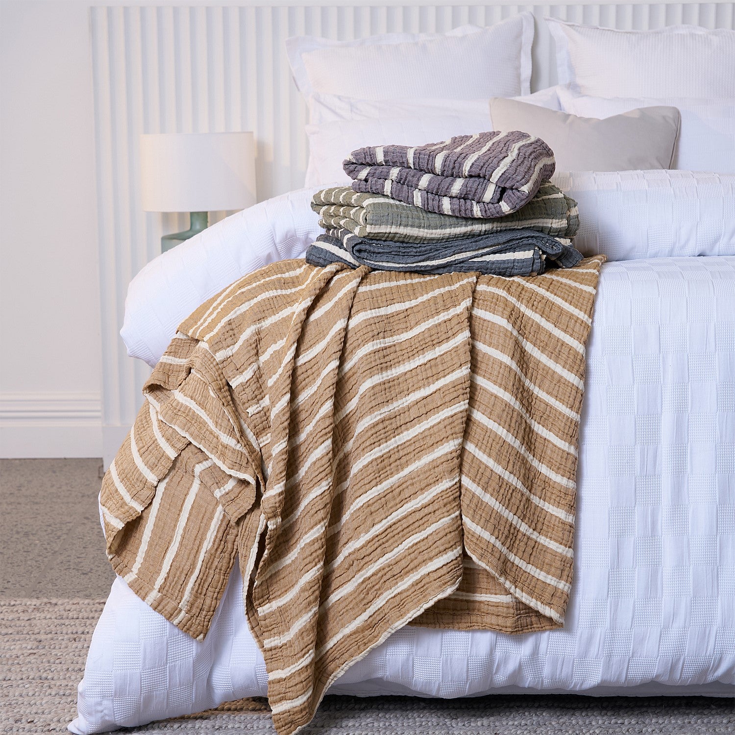 Cove Sophia Stripe Cotton Throw