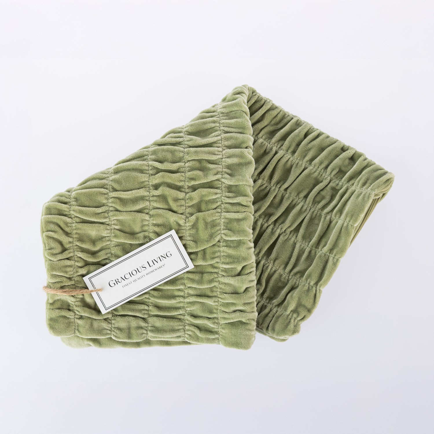Gracious Living Holly Cotton Velvet Cushion Cover