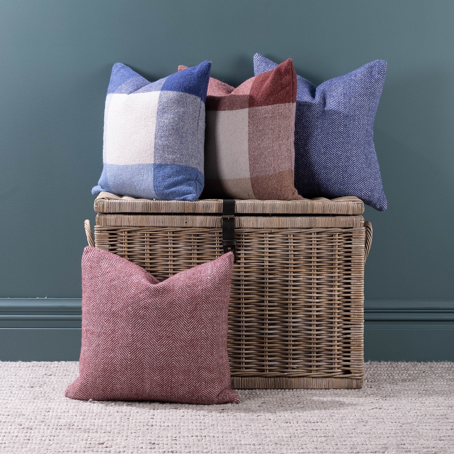 Woolrest 100% Pure New Zealand Wool Herringbone Cushion