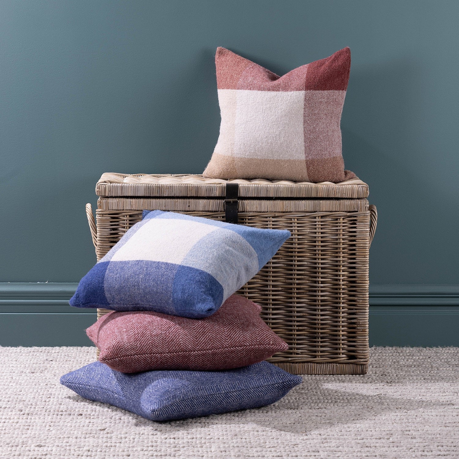 Woolrest 100% Pure New Zealand Wool Herringbone Cushion