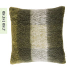 Amparo Eve Faux Mohair Cushion Green