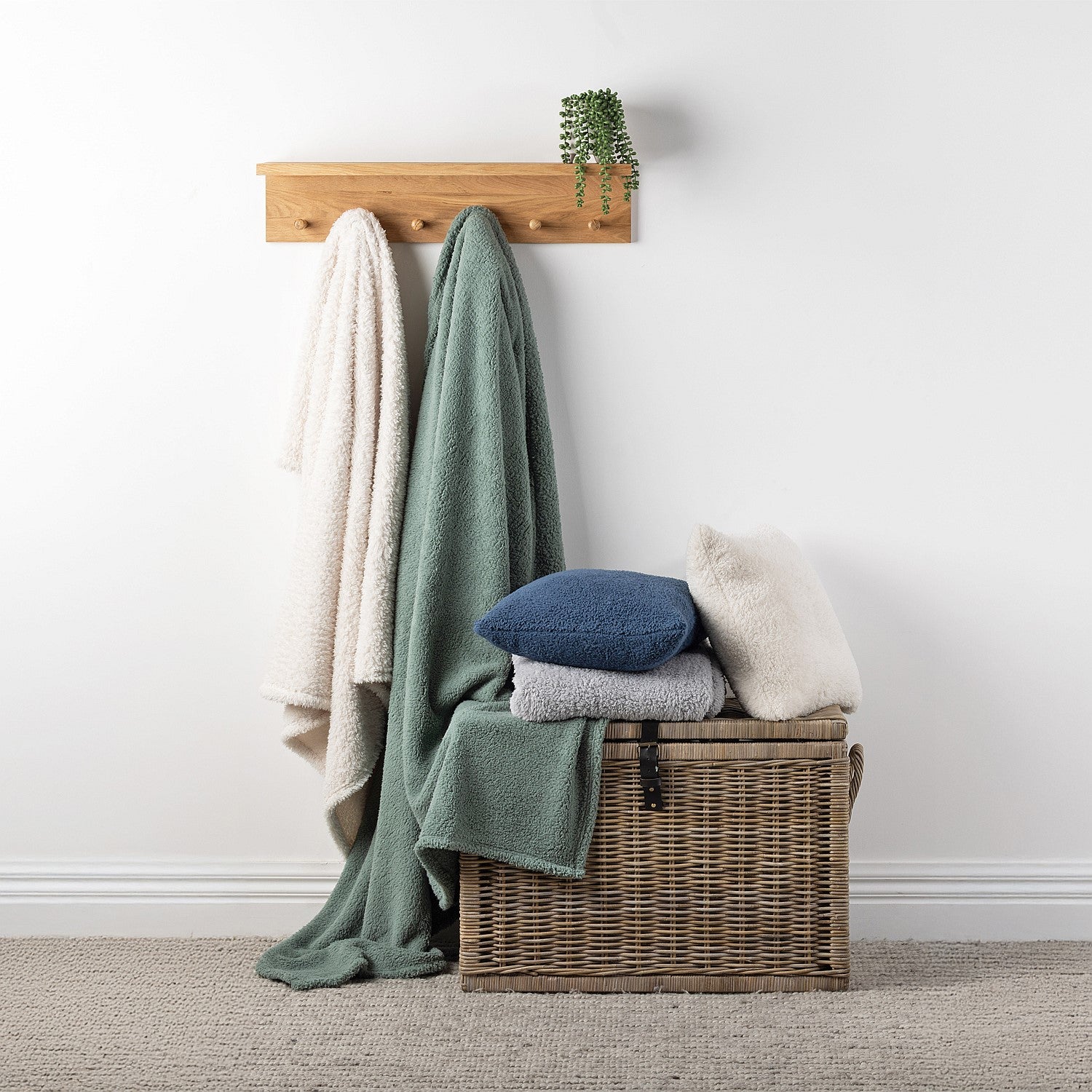Home Co. Teddy Fleece Cushion