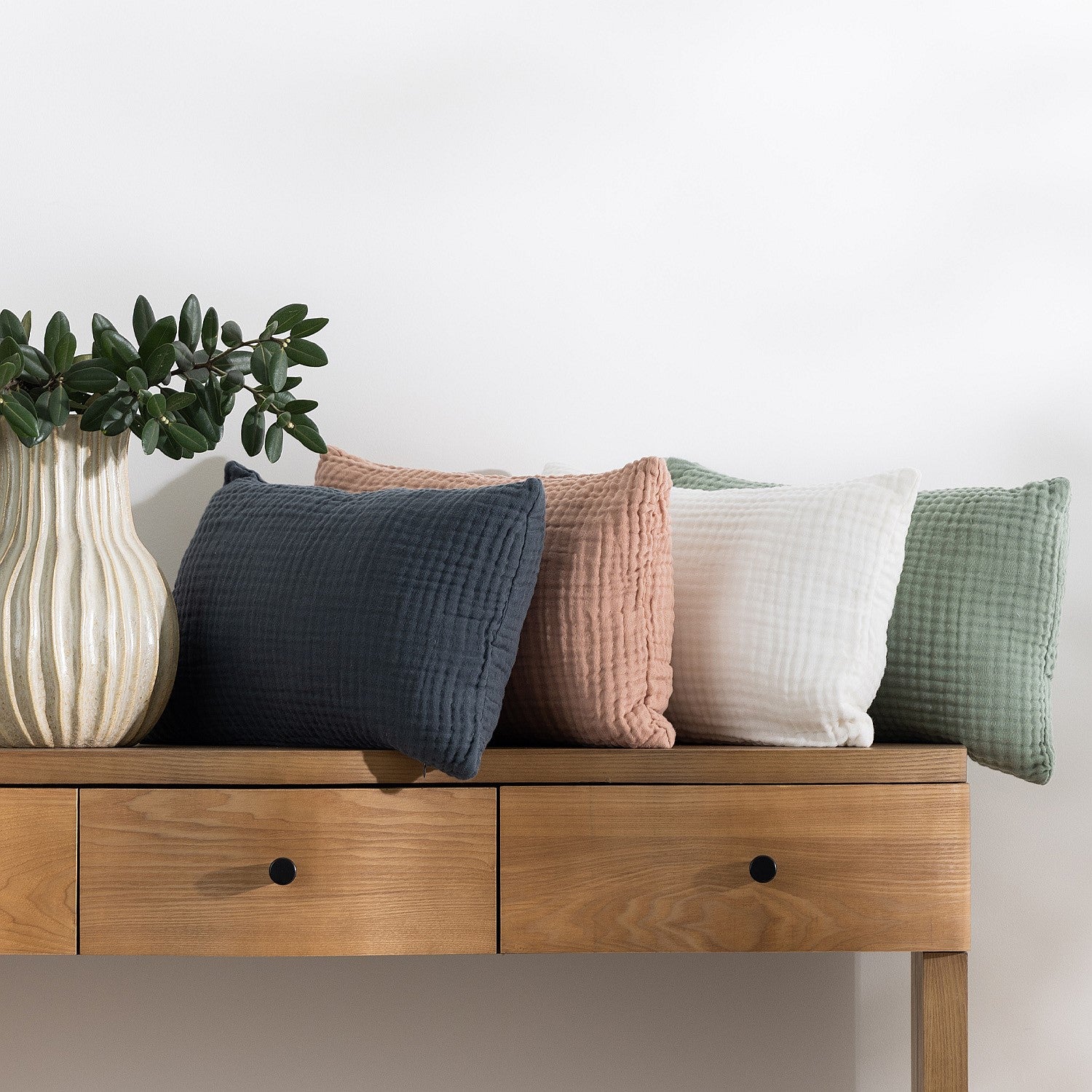 Cove Mira Muslin Breakfast Cushion 30x50cm