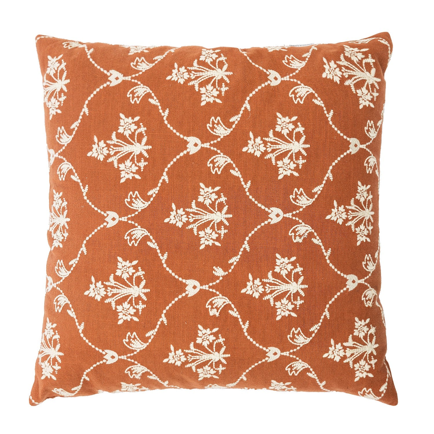 Gracious Living Iris Embroidered Cushion