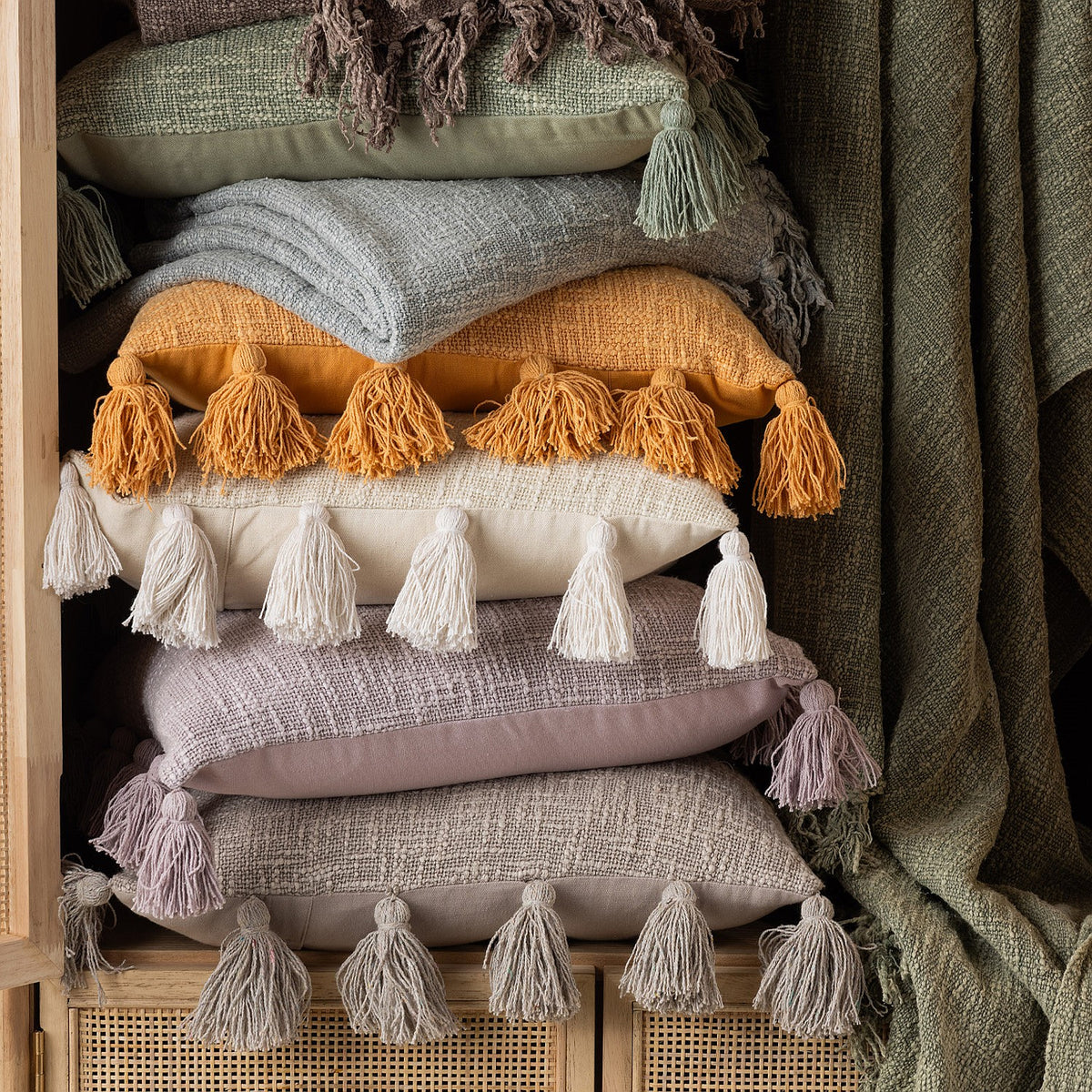 Home Co. Jonne Cotton Stonewashed Cushion