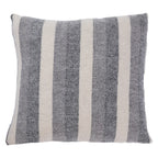 Woolrest New Zealand Herringbone Stripe Wool Cushion Charcoal