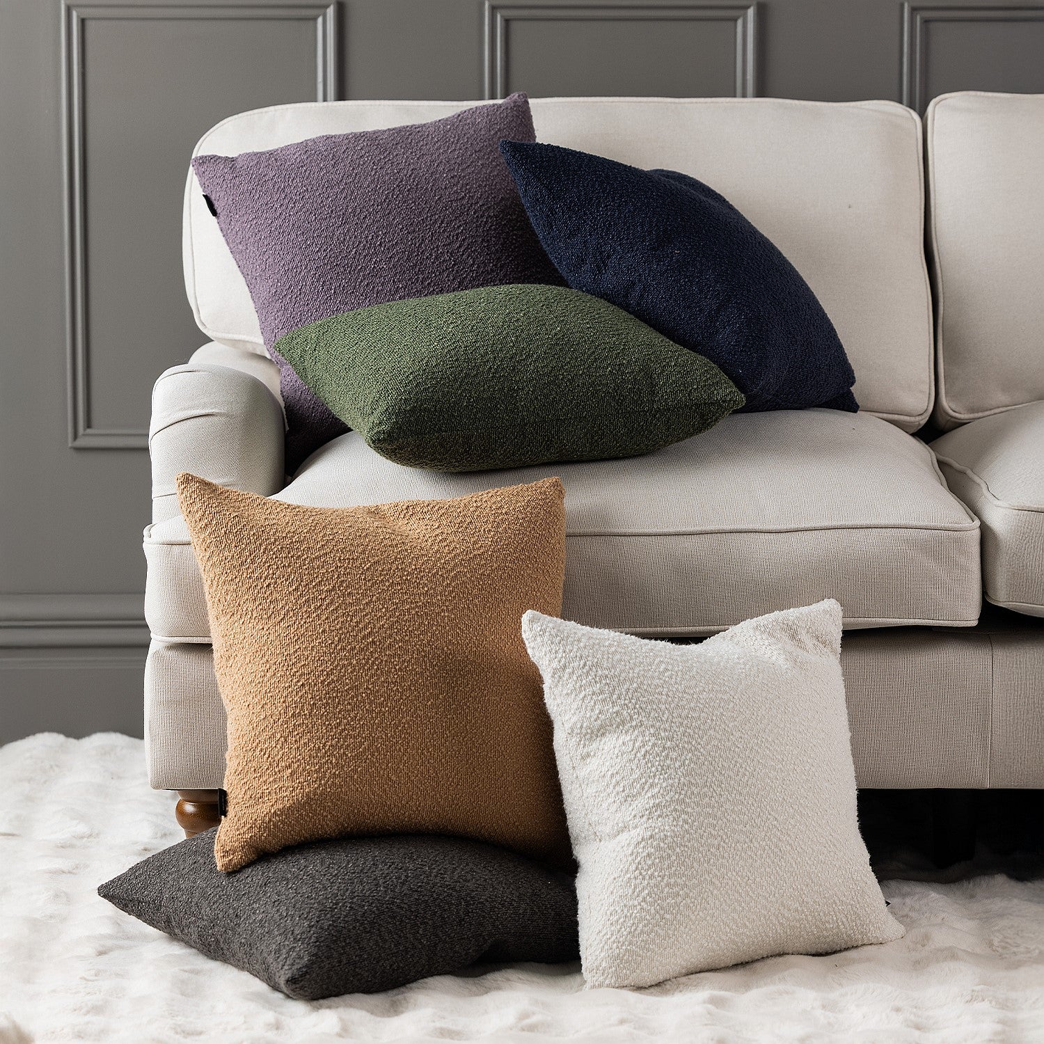 Fieldcrest Aspen Boucle Cushion