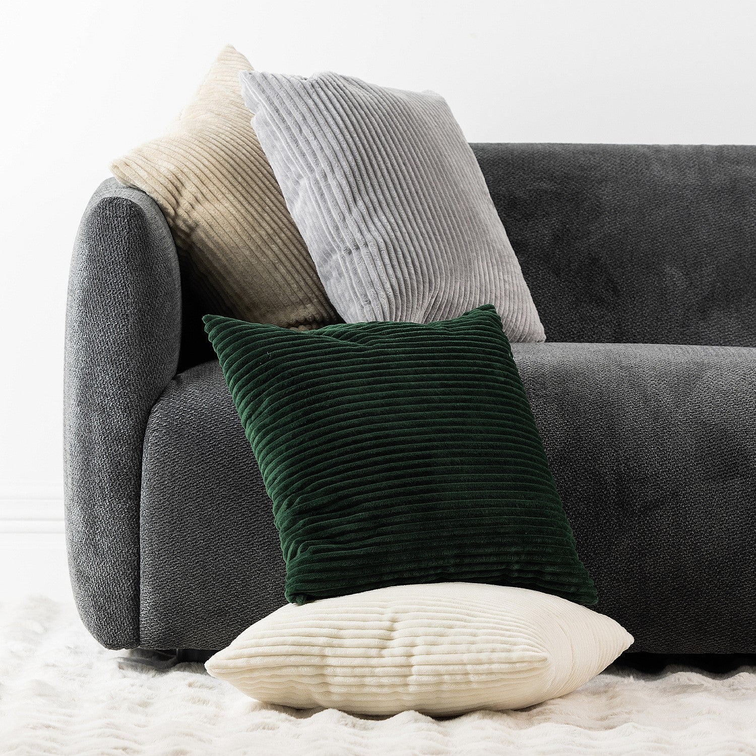 Home Co. Jenni Ribbed Cushion