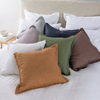 Ecoanthology 100% French Flax Linen Feather Fill Cushion