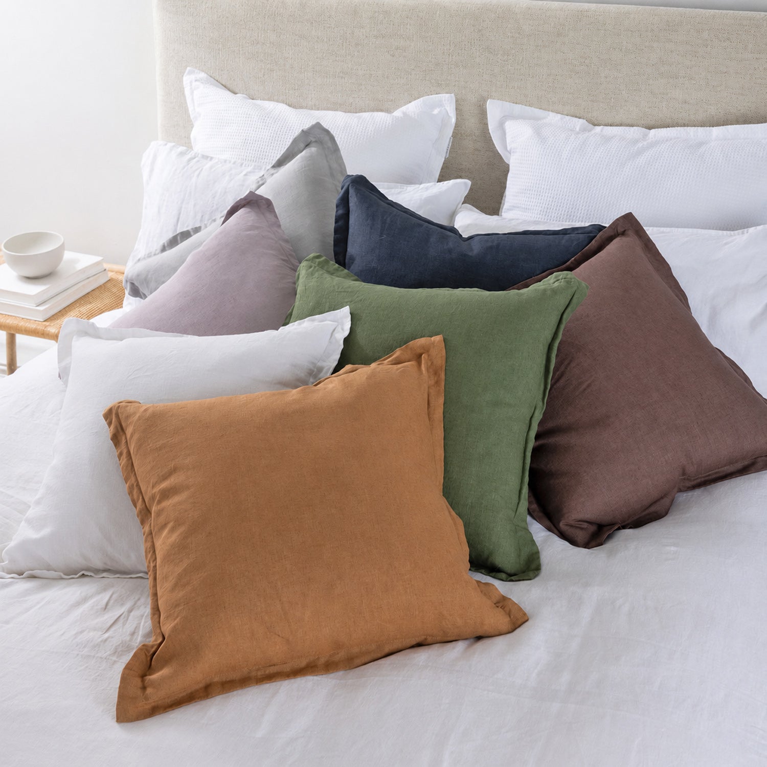Ecoanthology 100% French Flax Linen Feather Fill Cushion