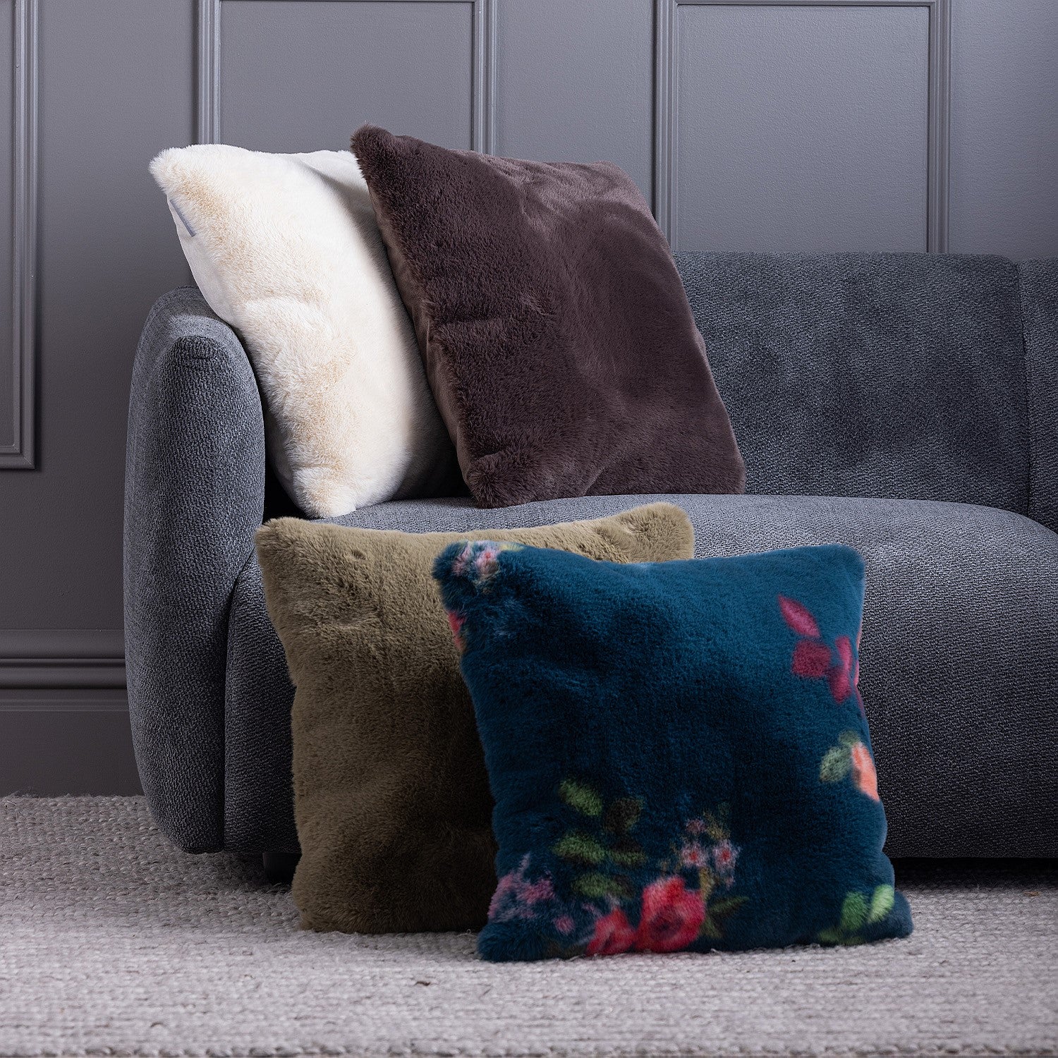 Design Republique Evelyn Faux Fur Cushion
