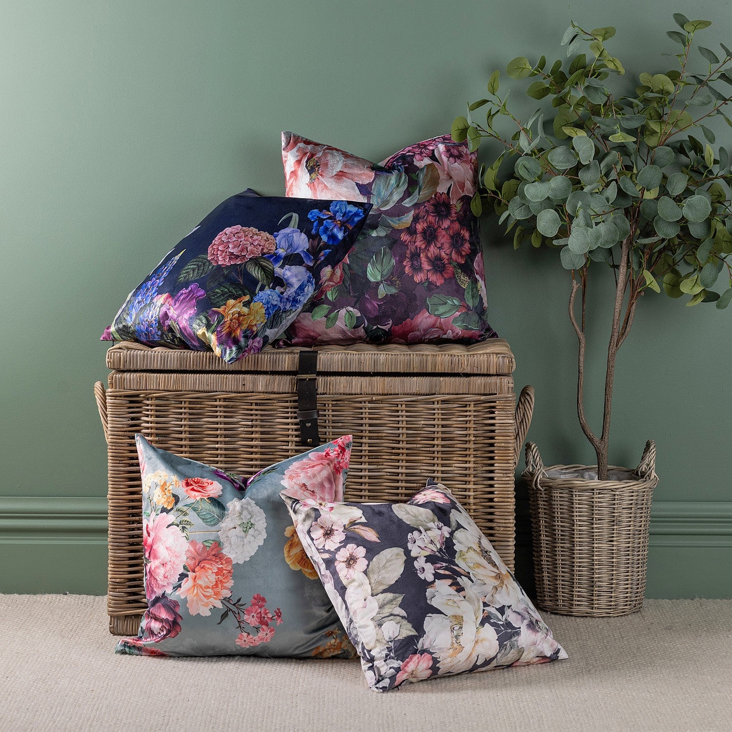 Solace Roan Velvet Cushion