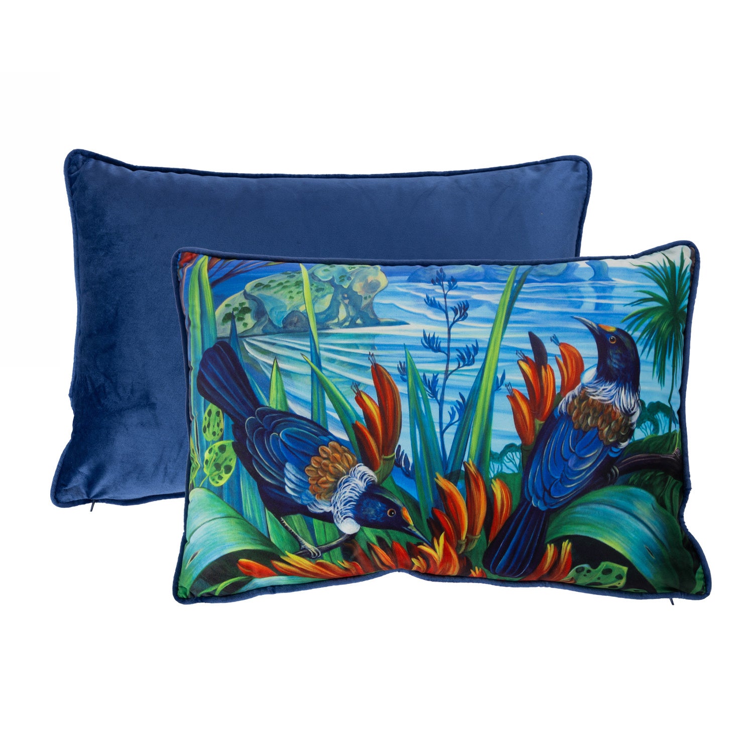 Design Plus Kiwiana Velvet Breakfast Cushion Piha North
