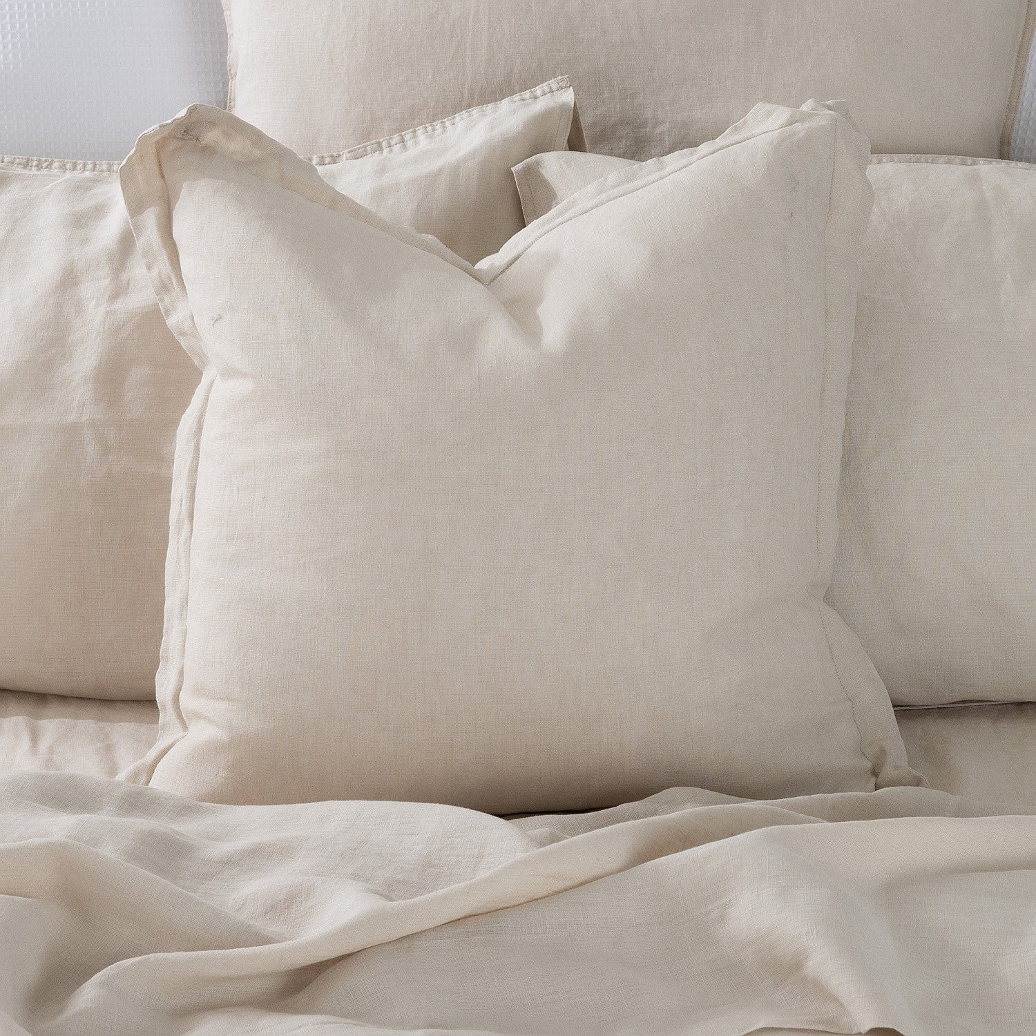 Ecoanthology 100% French Flax Linen Feather Fill Cushion