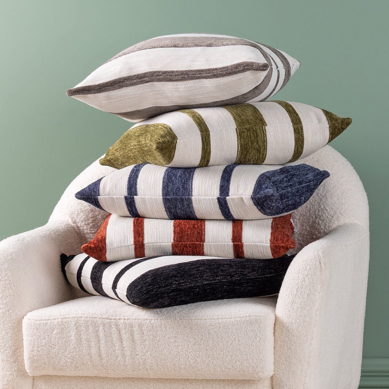 Design Republique Cameron Stripe Cushion