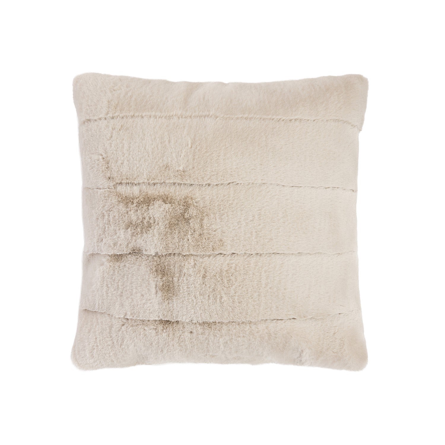 Design Republique Emerson Stripe Faux Fur Natural Cushion