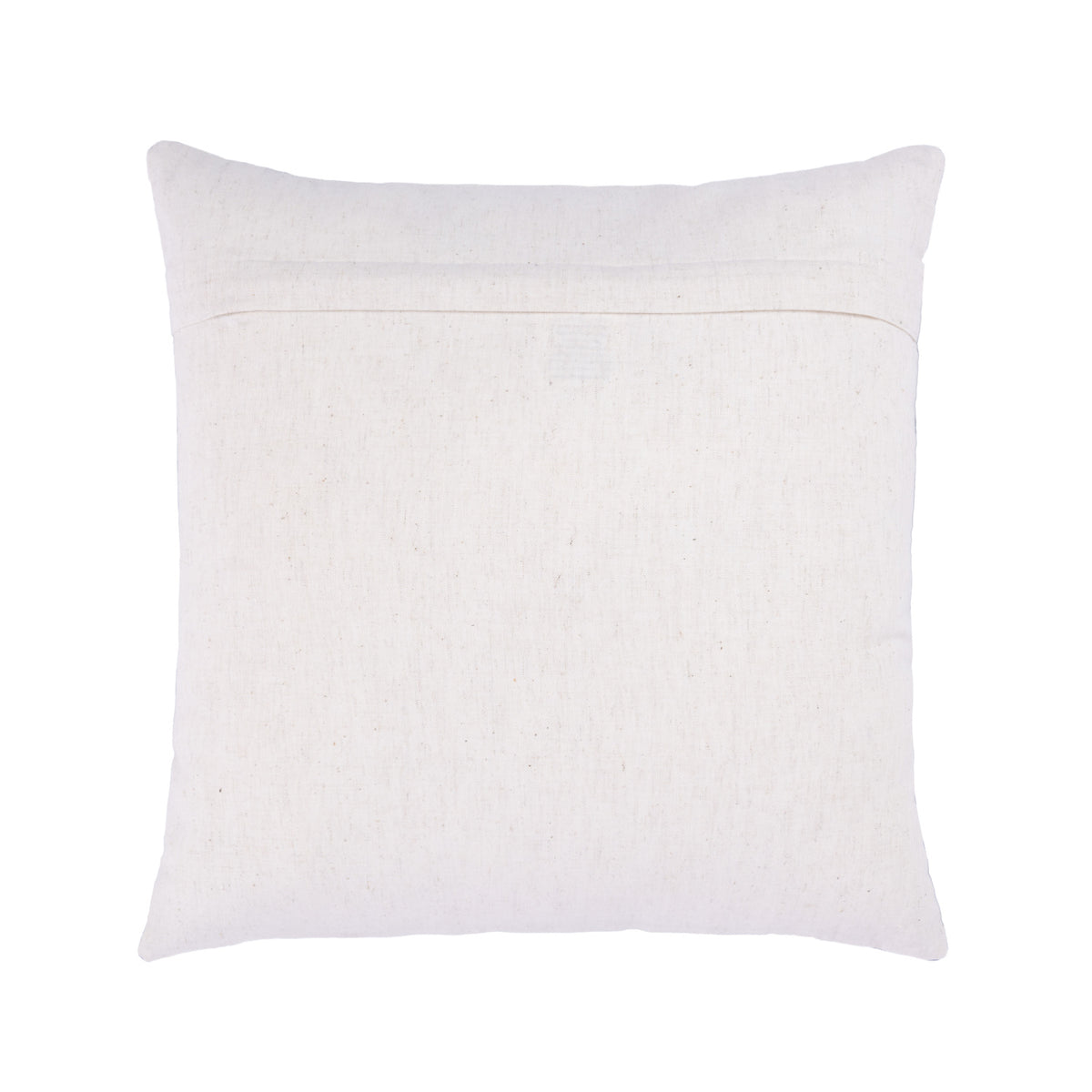 A square reverse cushion with a subtle cotton linen texture, shown against a plain white background.