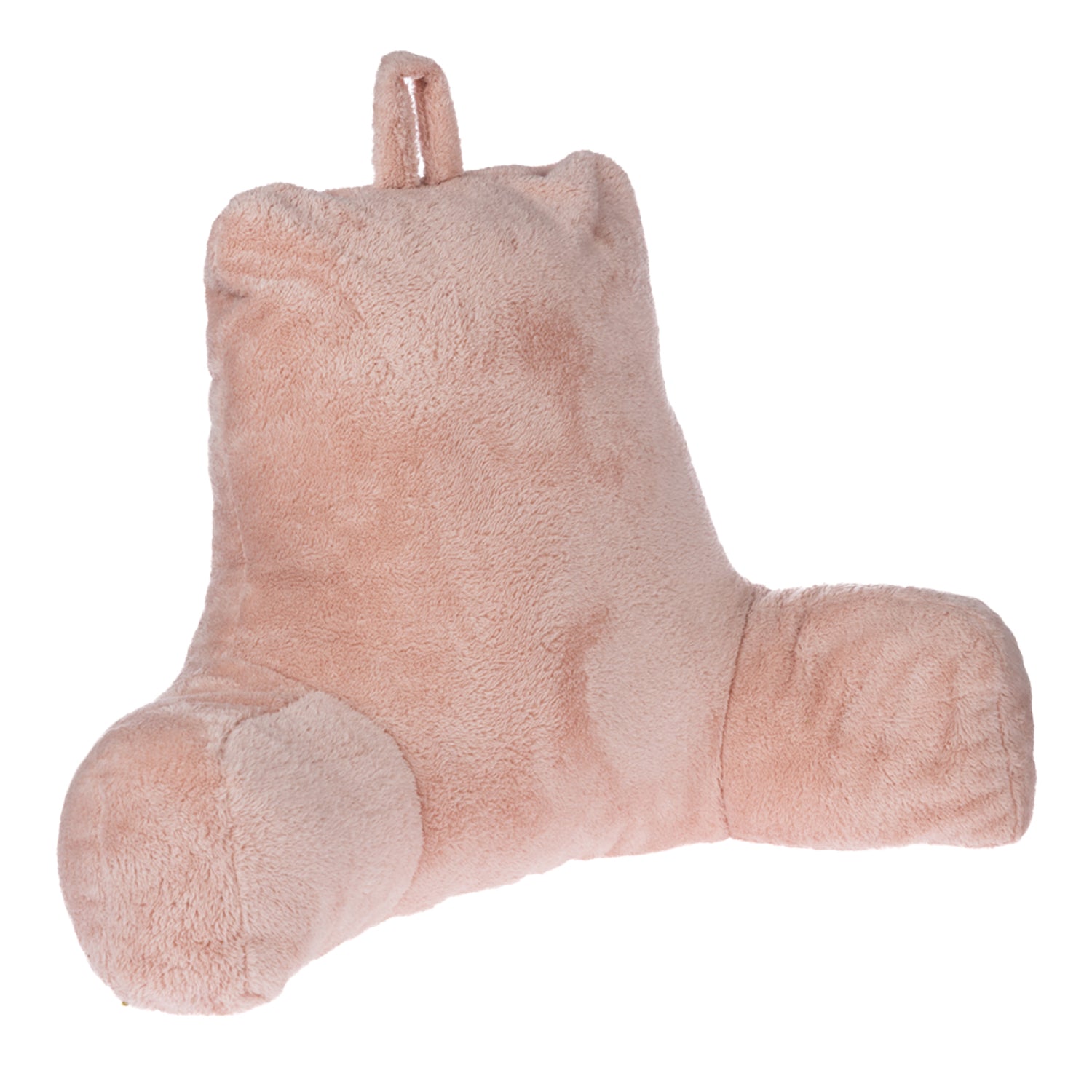 Home Co. Back Rest Cushion Rose shown from the front with soft plush fabric and supportive armrests.