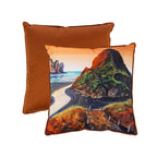 Design Plus Kiwiana Velvet Cushion Piha Gold Tones