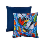 Design Plus Kiwiana Velvet Cushion Piwakawaka