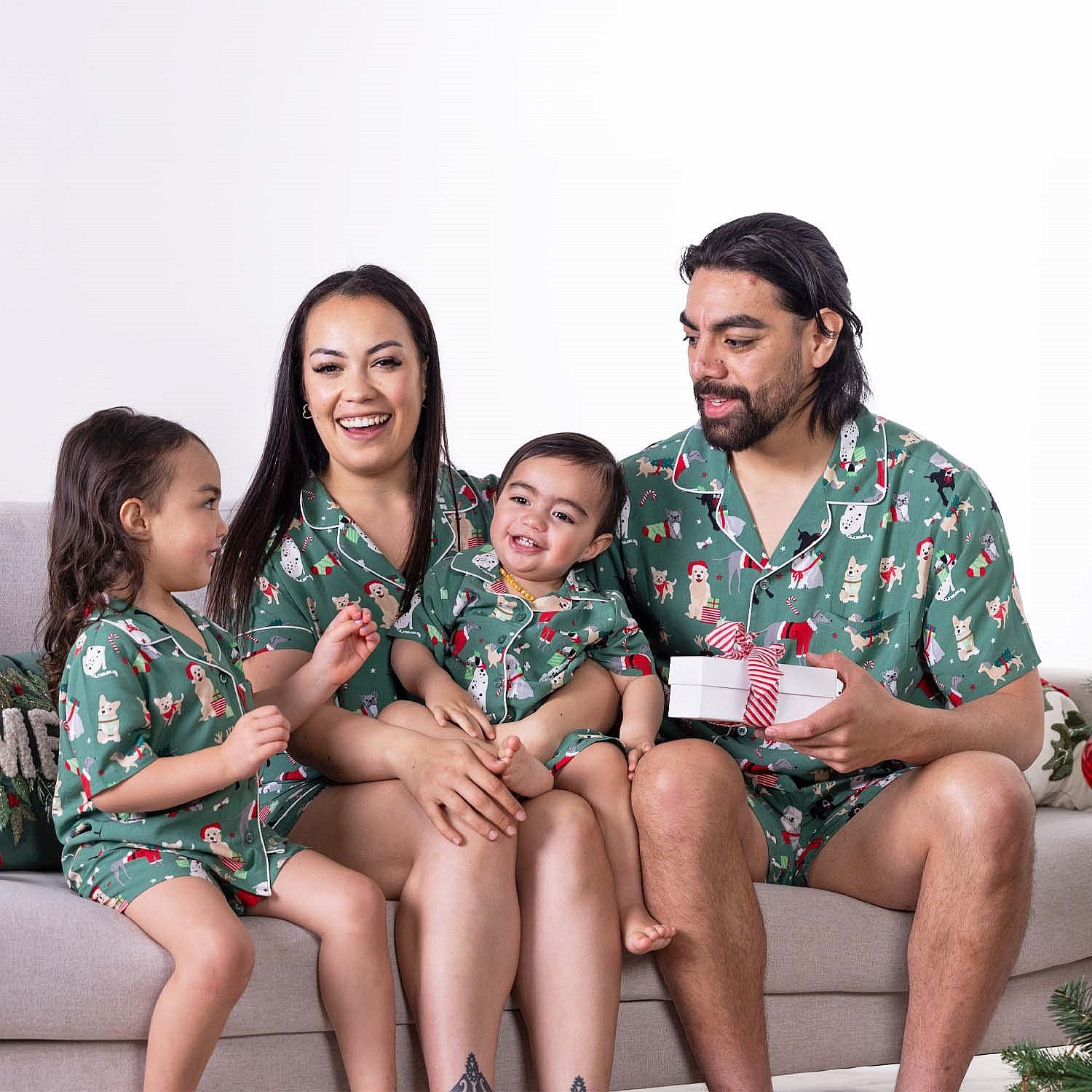Christmas Wishes Ho Ho Ho Hounds Kids Pj Set