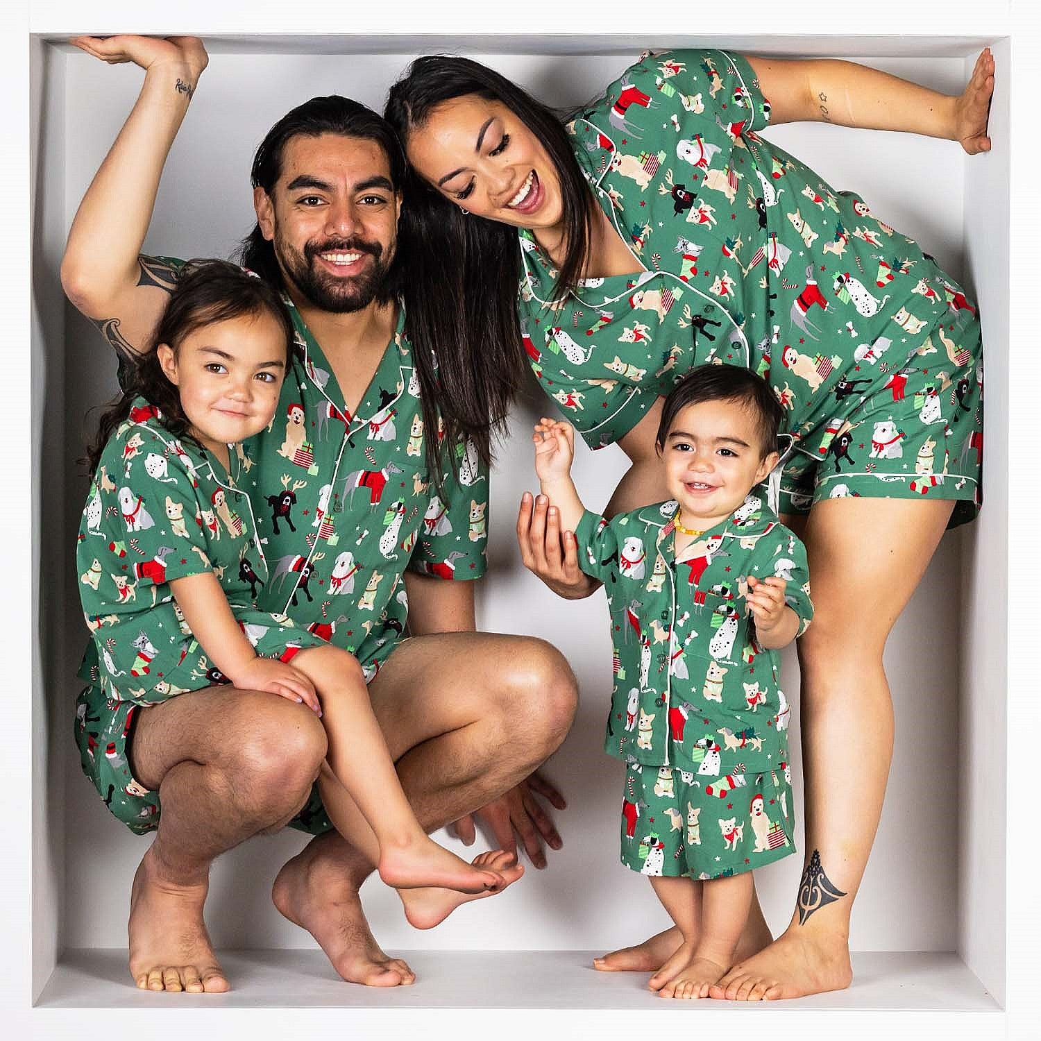 Christmas Wishes Ho Ho Ho Hounds Kids Pj Set