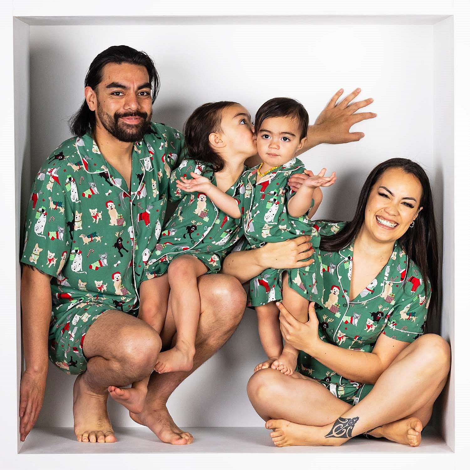 Christmas Wishes Ho Ho Ho Hounds Kids Pj Set