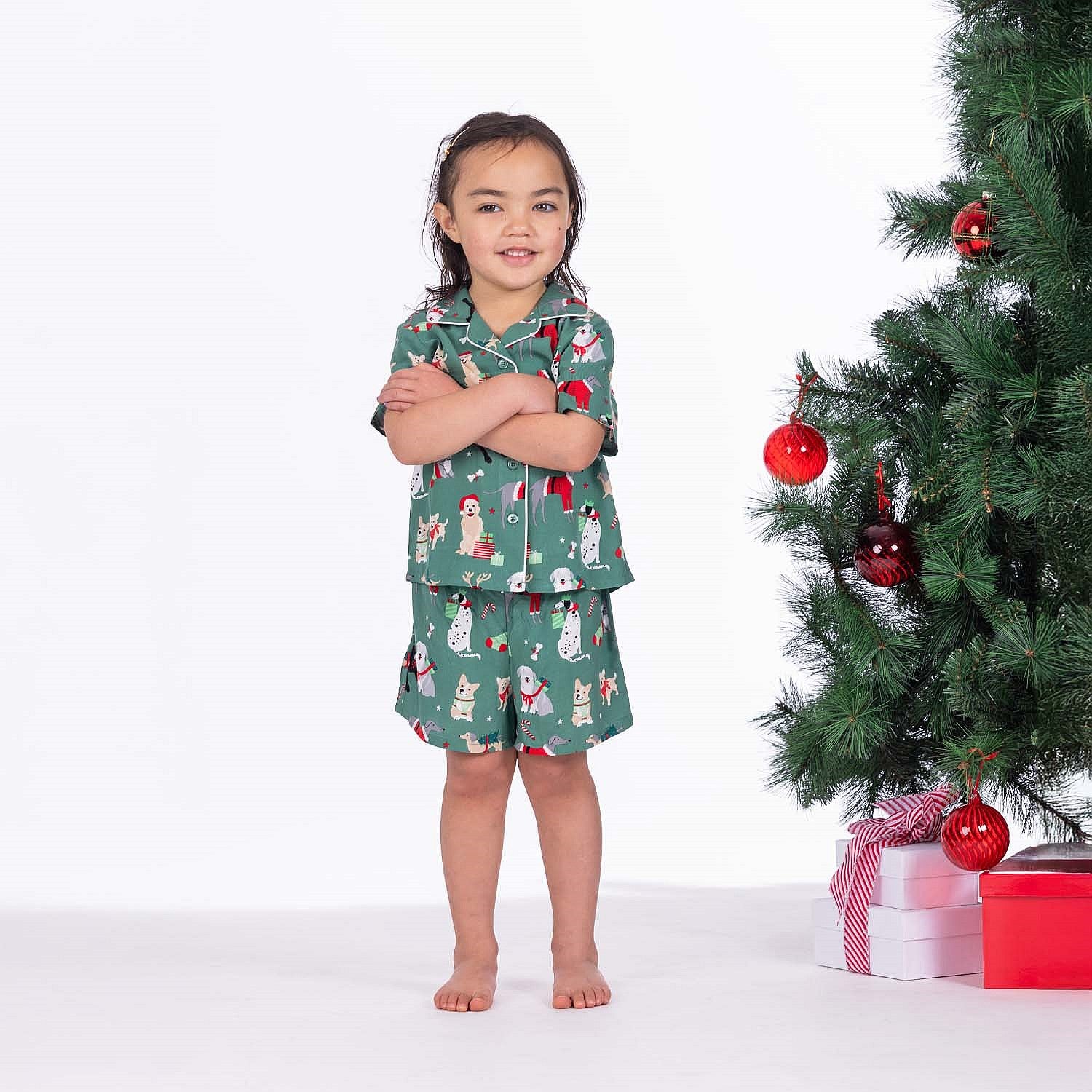Christmas Wishes Ho Ho Ho Hounds Kids Pj Set