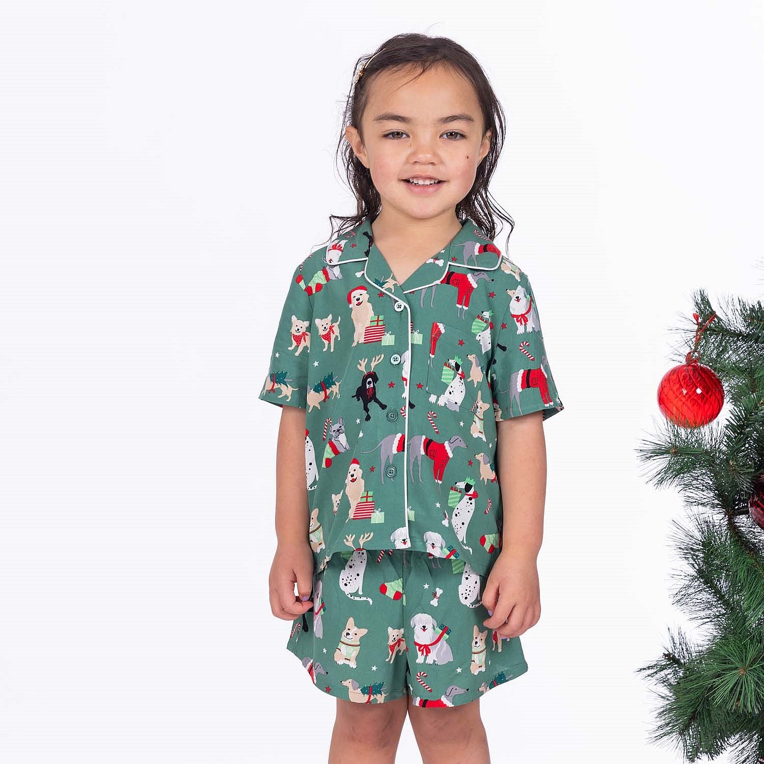 Christmas Wishes Ho Ho Ho Hounds Kids Pj Set