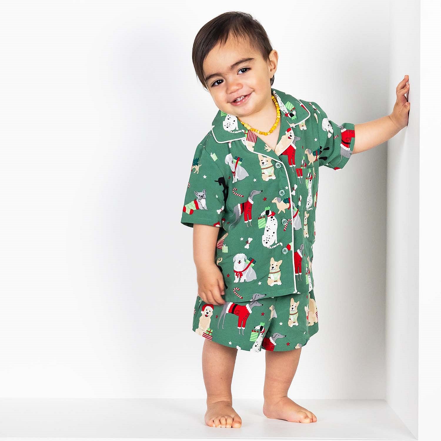 Christmas Wishes Ho Ho Ho Hounds Kids Pj Set