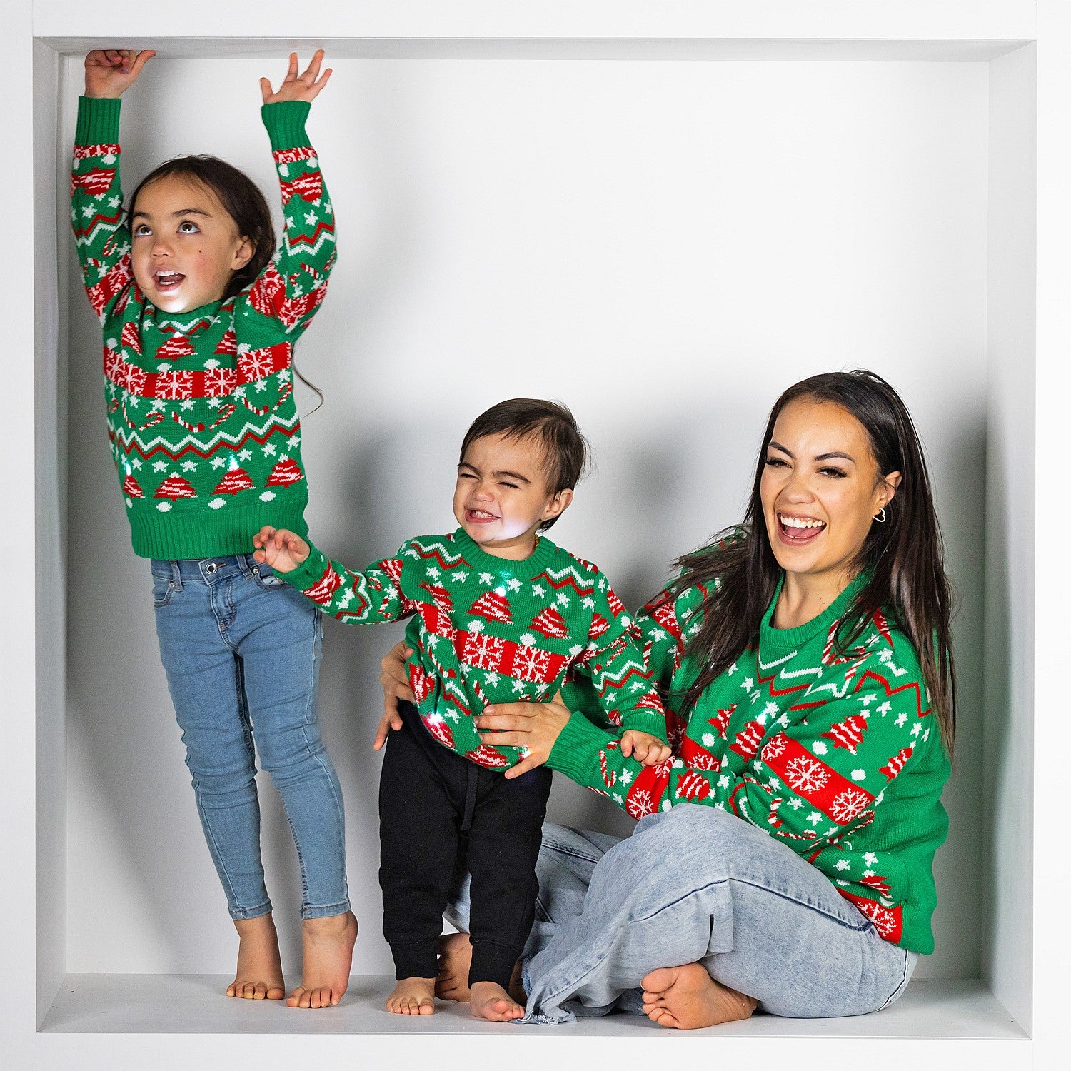 Christmas Wishes Traditional Xmas Light Up Jumper