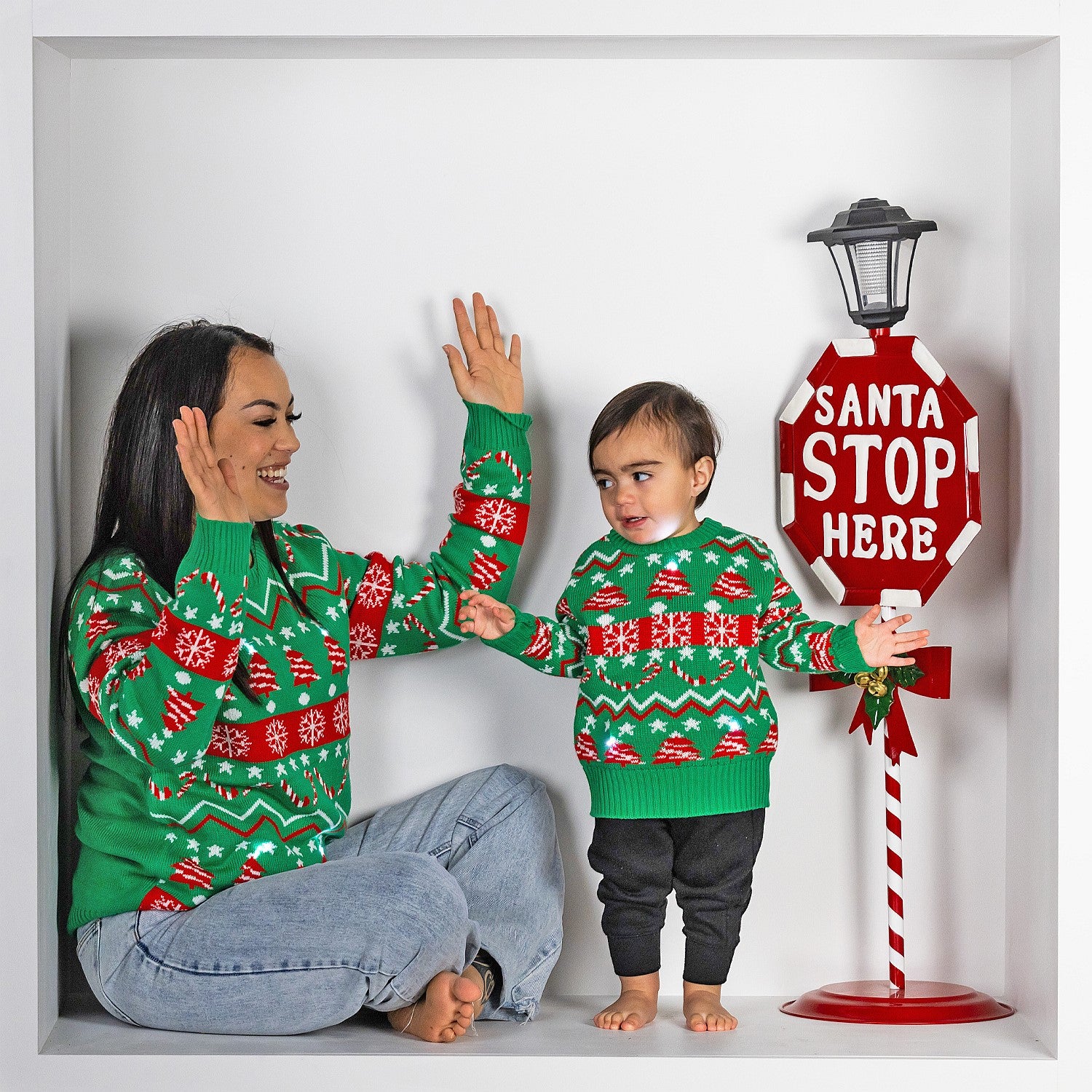 Christmas Wishes Traditional Xmas Light Up Jumper