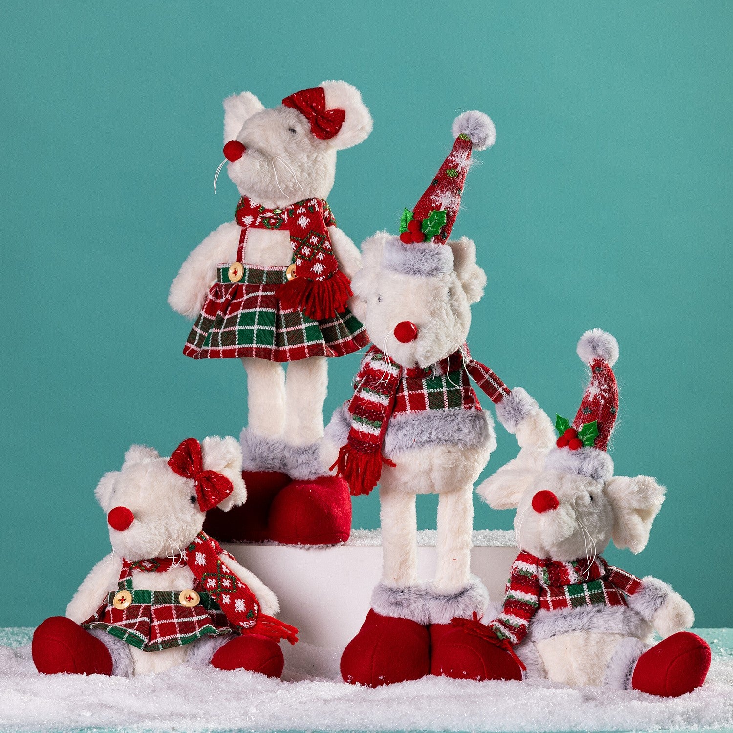 Christmas Wishes Standing Christmas Mrs Mouse